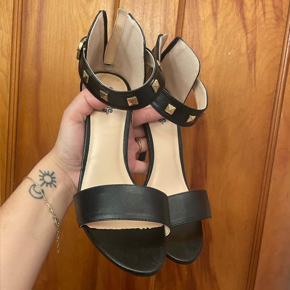 Black Strappy Heels